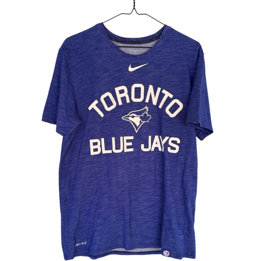 Nike Toronto Blue Jays Dri-FIT Shirt Mens Medium Blue MLB Athletic Cut Tee